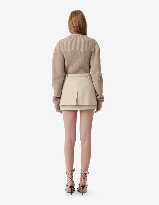 JUPE EN CUIR