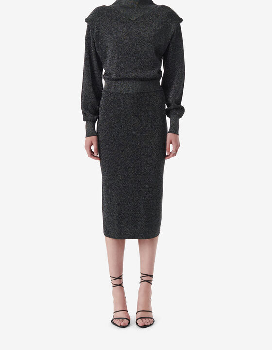 ARISTA LUREX MIDI DRESS