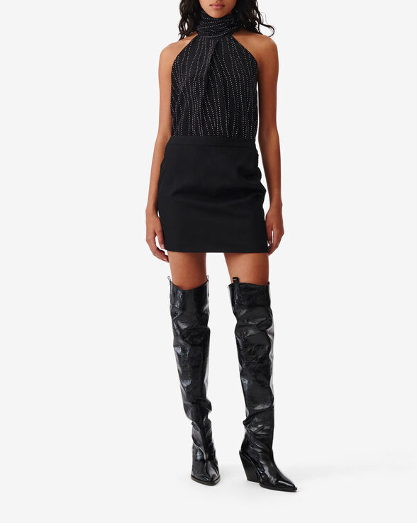 LUCIMA SHORT WOOL SKIRT