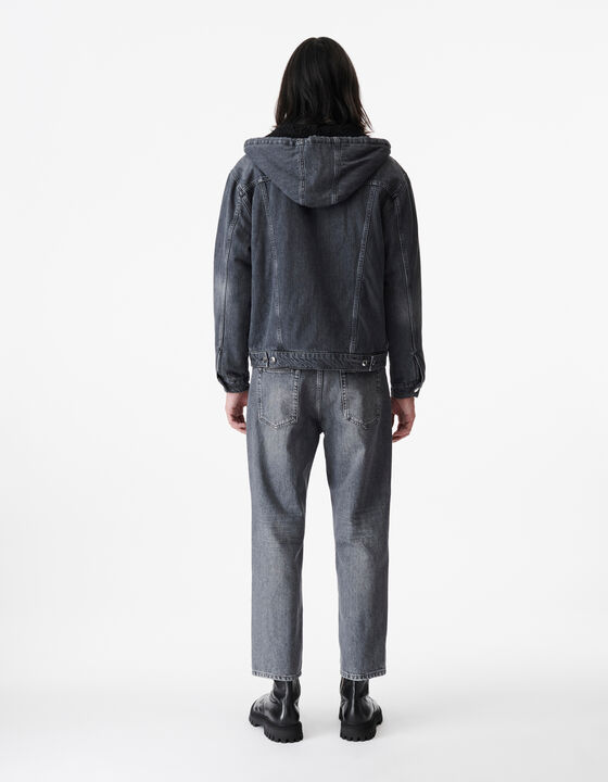 VESTE EN JEAN &Agrave; CAPUCHE