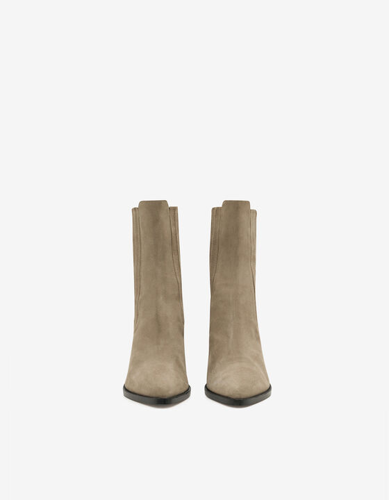 BOTTINES EN CUIR SU&Egrave;DE