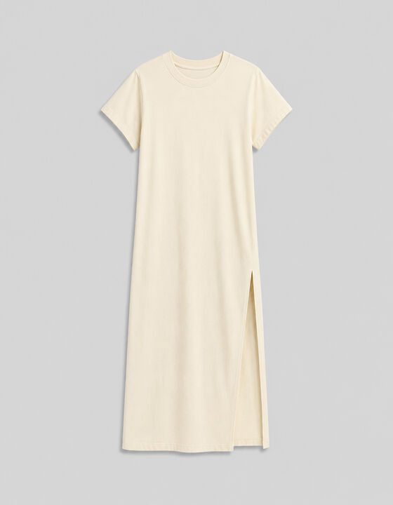 SLIT T-SHIRT DRESS