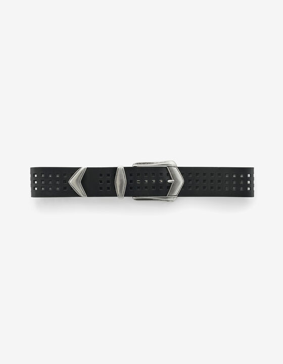 PERFORATED LEATHER BELT