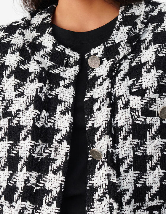 SLEEVELESS TWEED JACKET