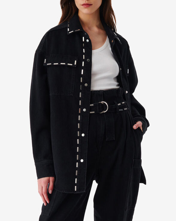 DANIL STUDDED DENIM SHIRT