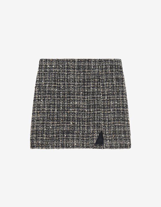 BRYAN TWEED SHORT SKIRT