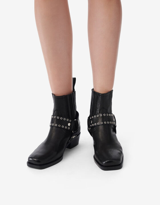 LEATHER BOOTIES