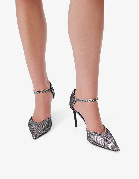 GLITTER HIGH-HEEL PUMPS