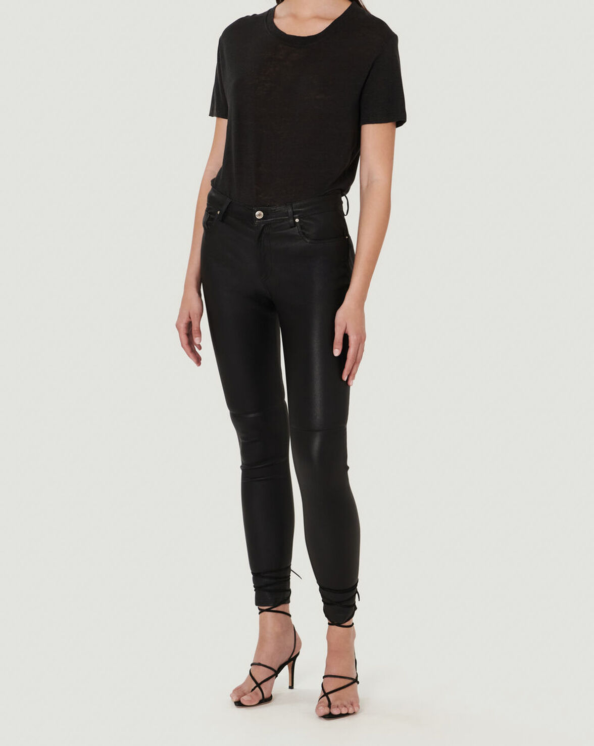 T-SHIRT COL ROND EN LIN LUCIANA image number null