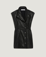 ANATA LEATHER BUTTON DOWN DRESS image number null