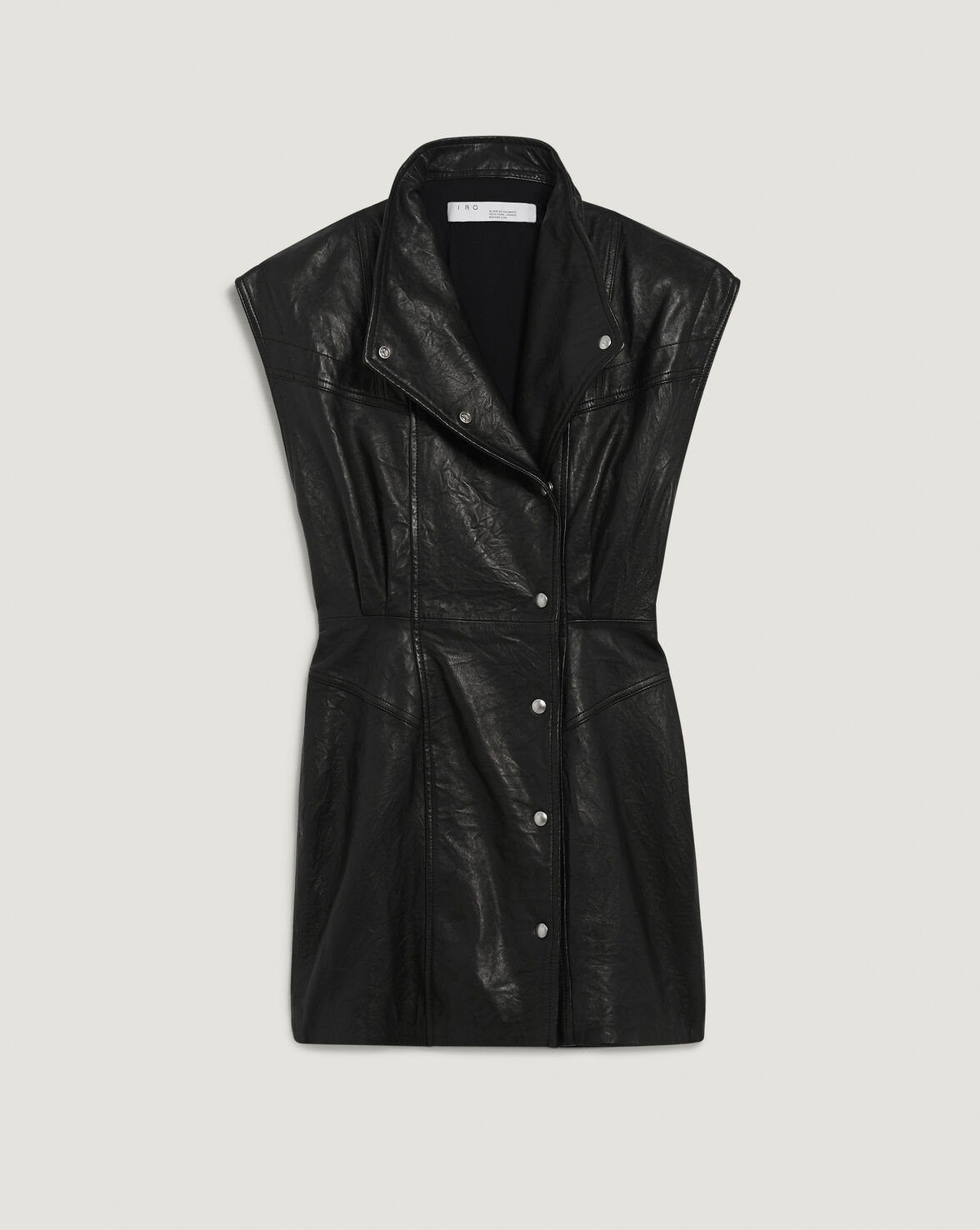 ANATA LEATHER BUTTON DOWN DRESS image number null