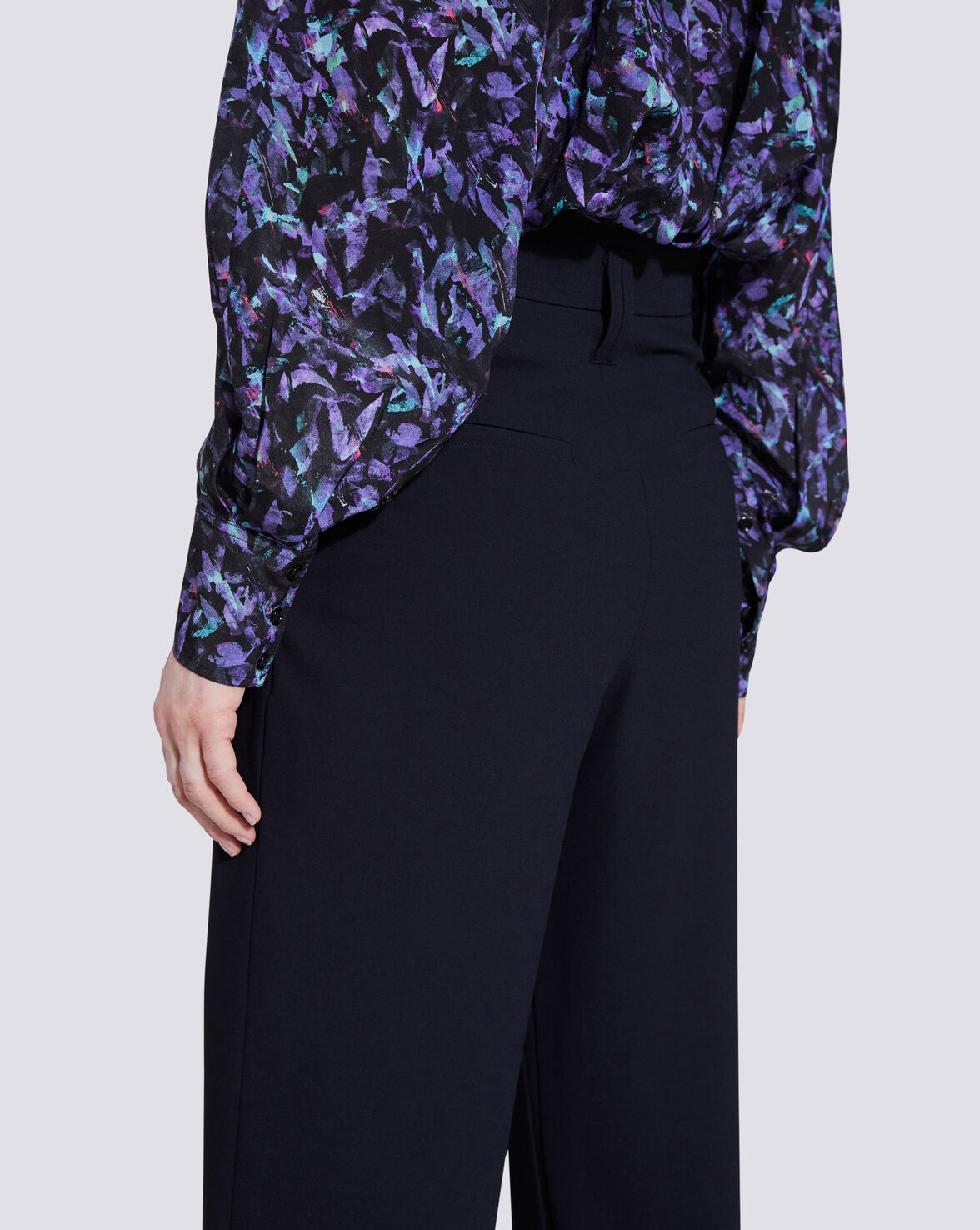 REXO HIGH WAIST RELAXED TROUSERS image number null
