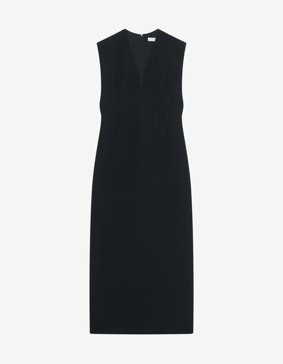 V-NECK LONG DRESS