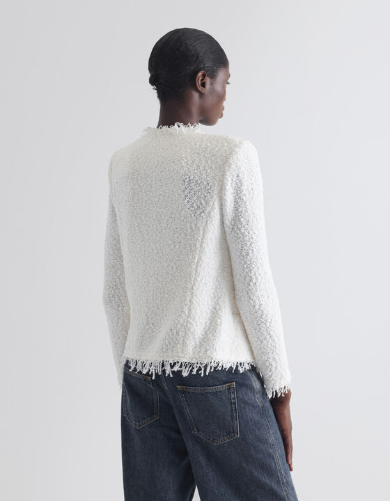 VESTE CLASSIQUE &Agrave; FRANGES