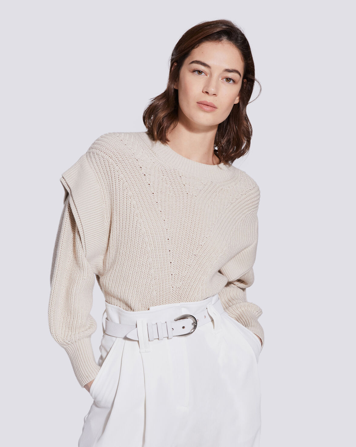 PITA CLASSIC SILVER BUCKLE SUEDE BELT  image number null
