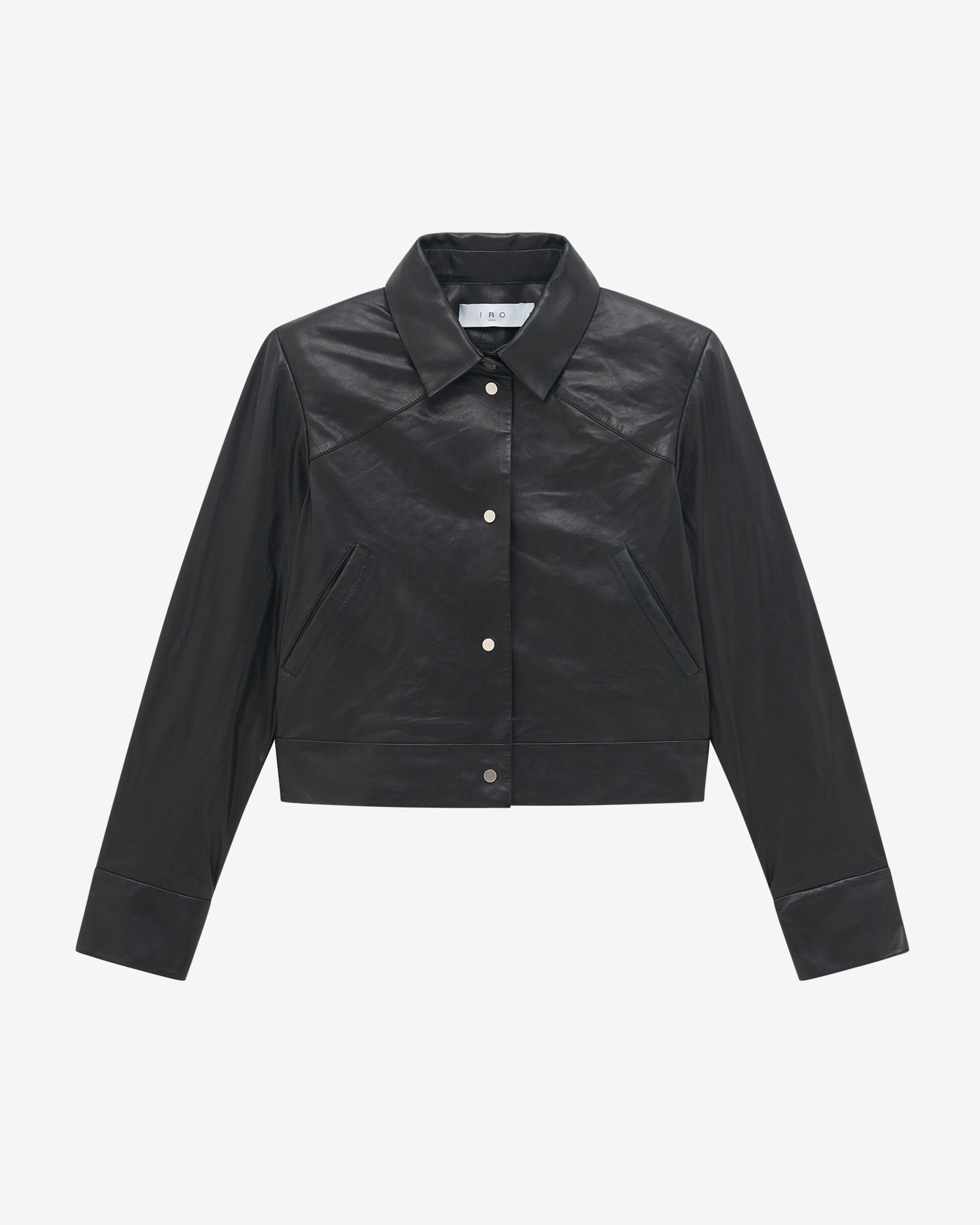 IRO FALL WINTER 24 COLLECTION KENAN CROPPED LEATHER JACKET