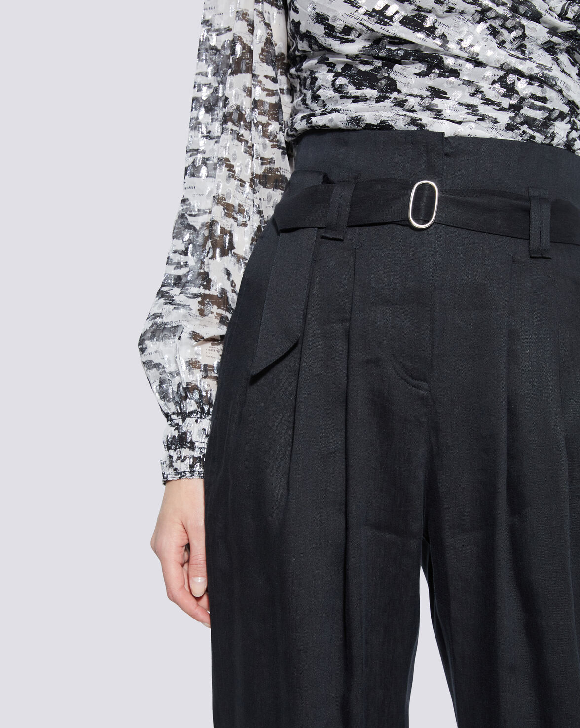 MARGATE PAPERBAG TAPERED TROUSER PANTS image number null
