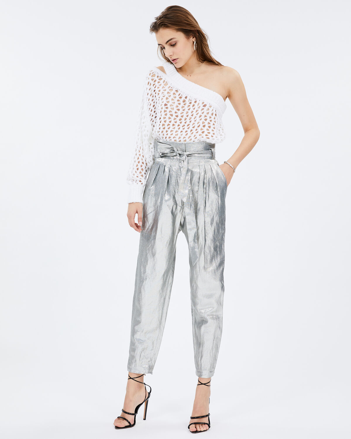 Takecare Pants Silver by IRO Paris