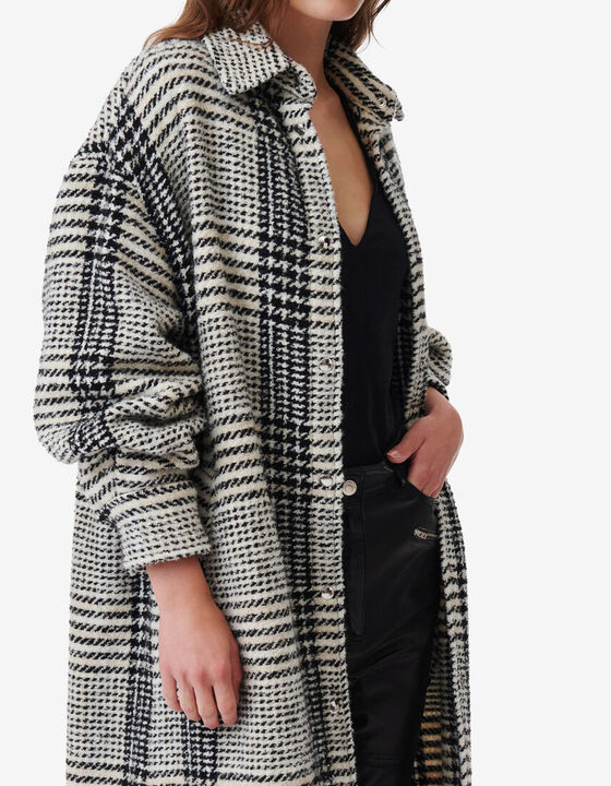 LONG CHECKERED COAT