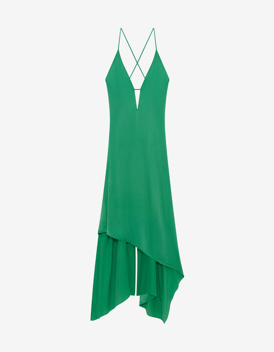 LONG SILK DRESS