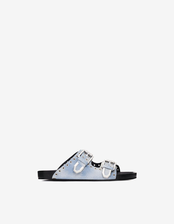 EYELET FLAT MULES