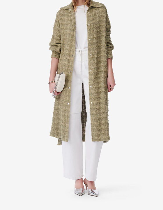 LONG TWEED OVERSHIRT