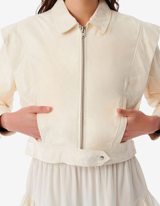 STRUCTURED LEATHER JACKET