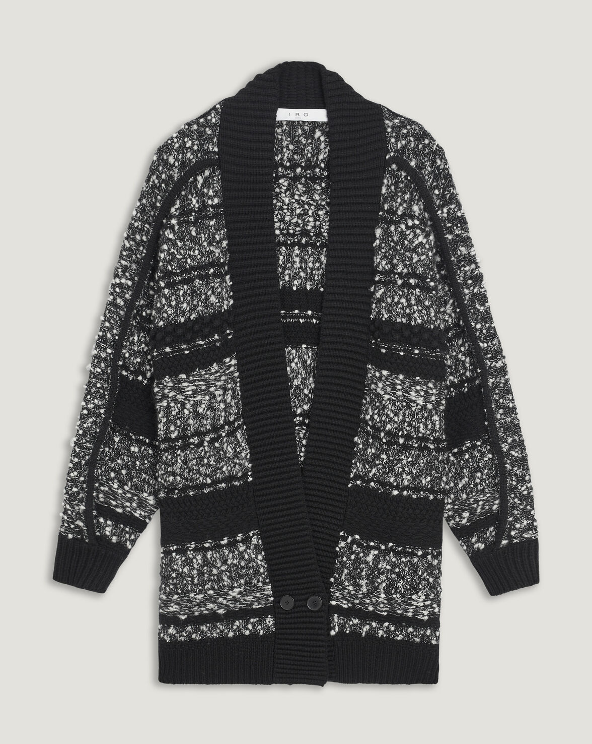 ALYSSA OVERSIZED TEXTURED KNIT CARDIGAN image number null