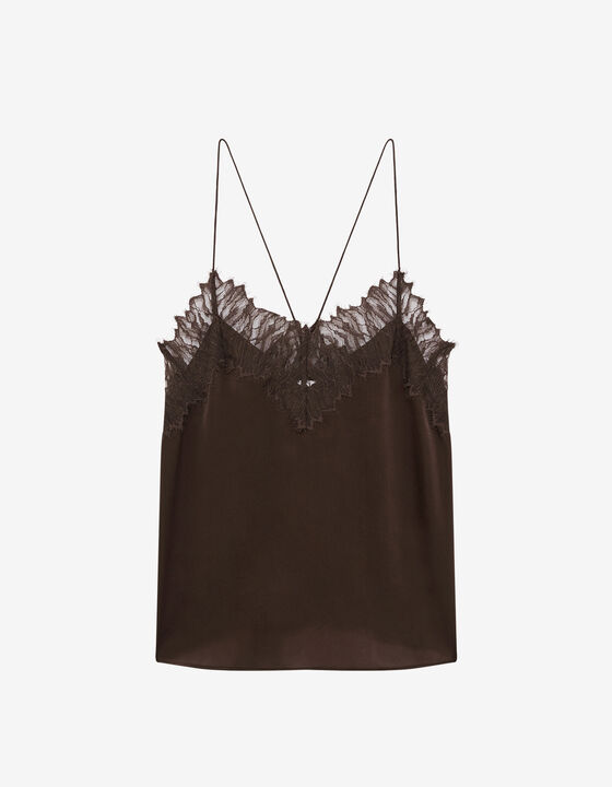 SILK AND LACE CAMISOLE