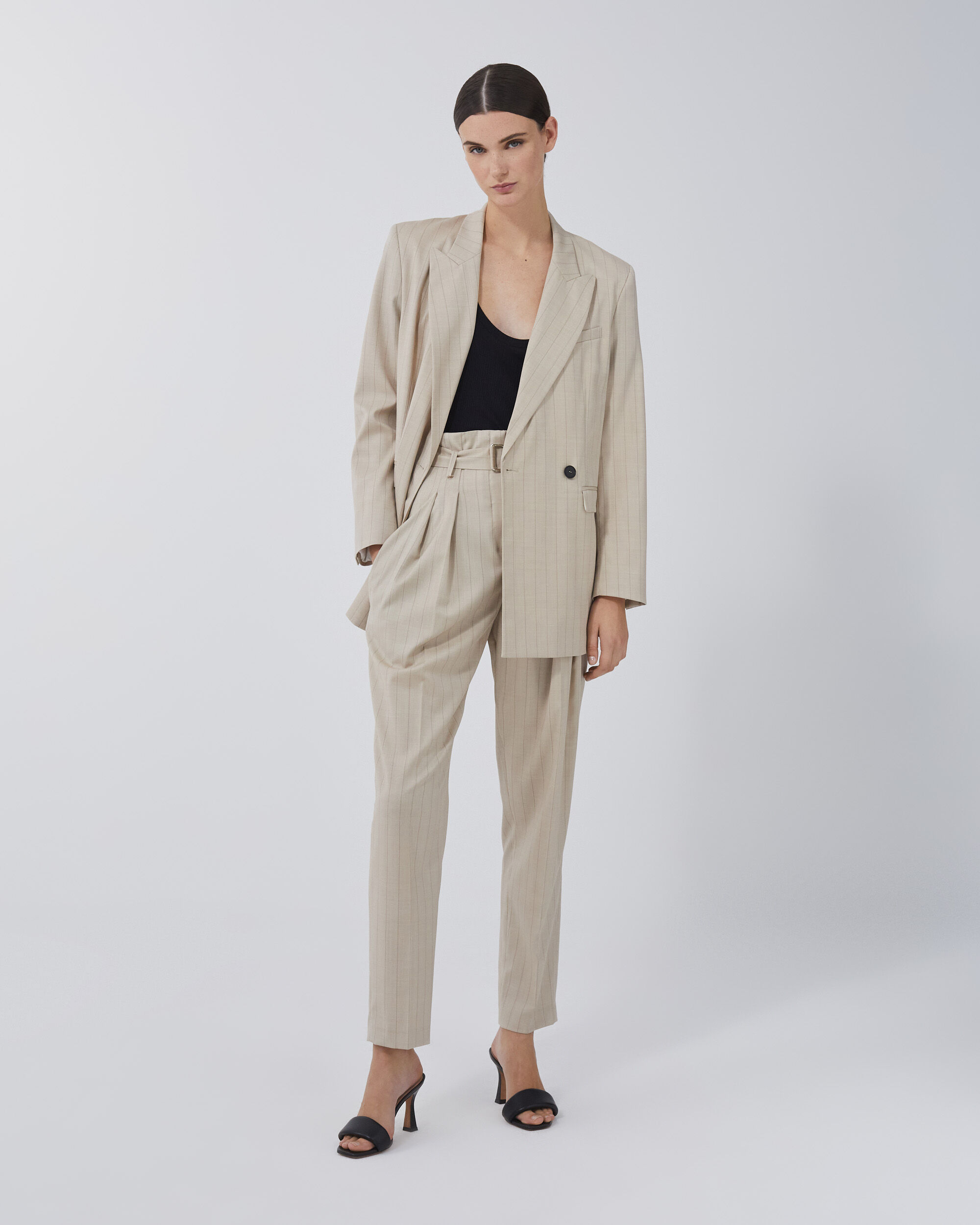 striped blazer jacket