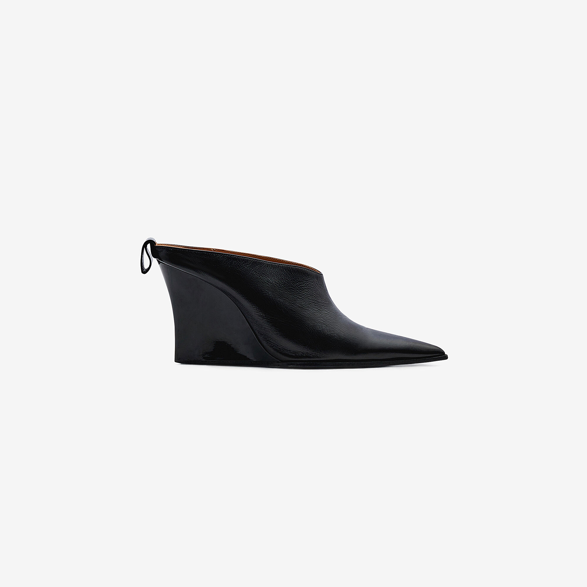 FAUVE women black leather pointed-toe mules | IRO