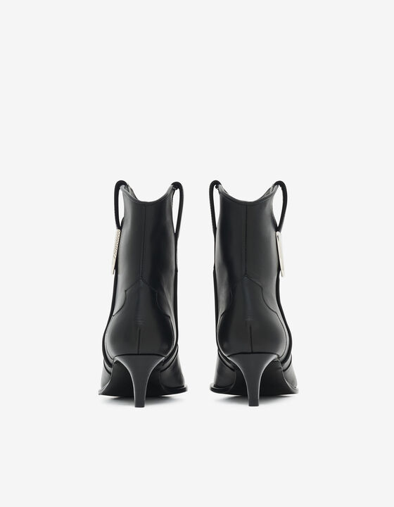 LEATHER ANKLE BOOTS