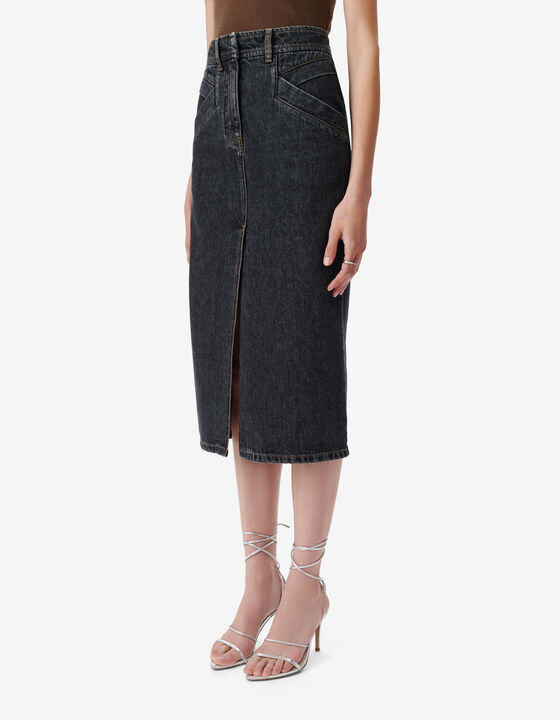 LONG DENIM SKIRT