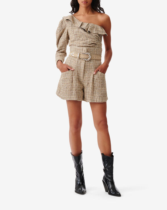 LORMI HIGH-RISE TWEED SHORTS