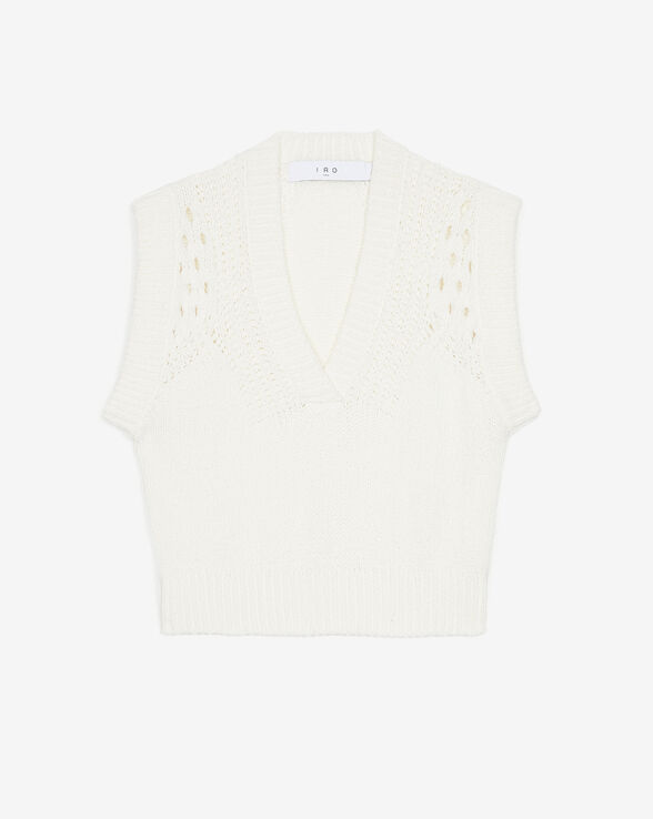 NEREA V-NECK SLEEVELESS SWEATER