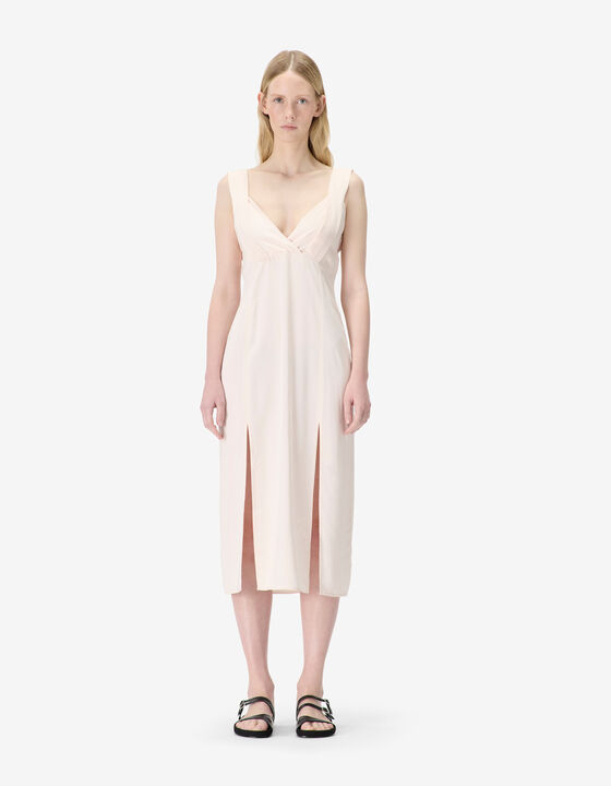STRAPLESS MIDI DRESS