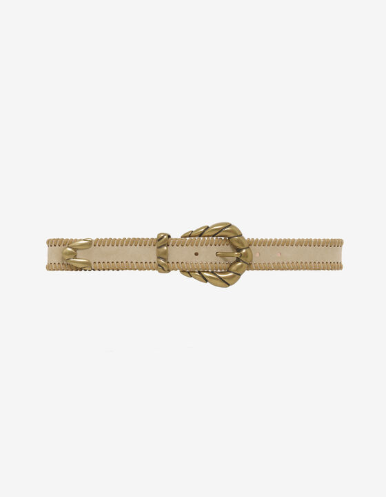 THREAD LEATHER BELT