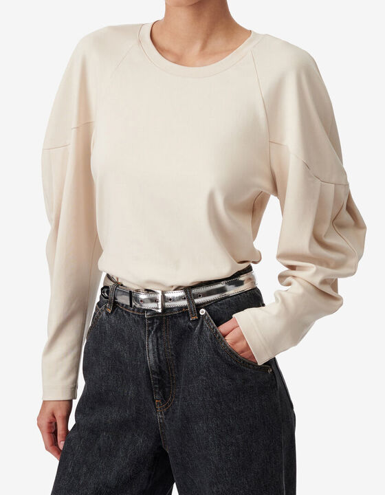 ROUND NECK COLLAR TOP