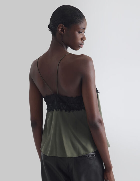 SILK AND LACE CAMISOLE
