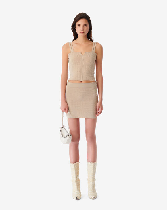 NICLA PATTERNED MINI SKIRT