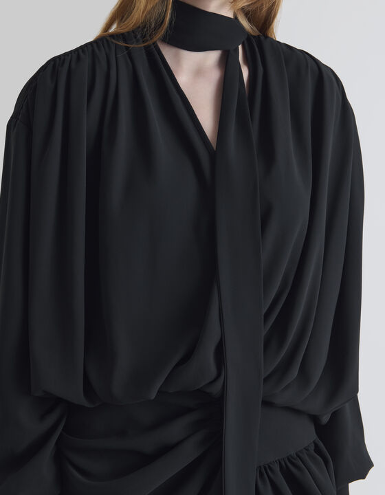 DRAPED MINI DRESS