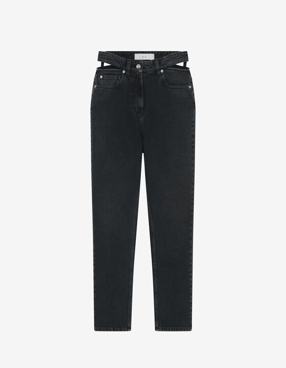 SLIM FIT JEANS WITH CUT-OUTS