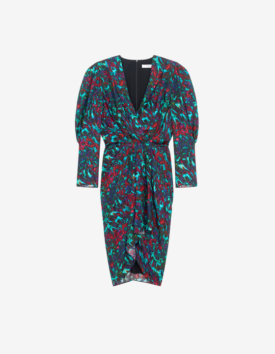 AGATHE PRINT SHORT DRESS