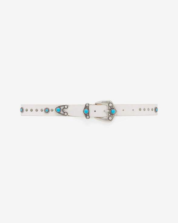 POLLY STUDDED LEATHER BELT