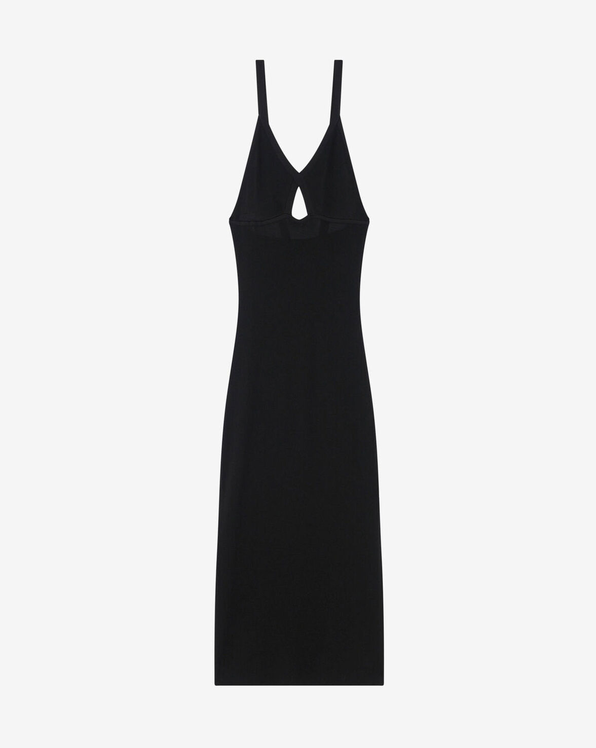 Shop Iro Tuwa Long Knit Dress In Black