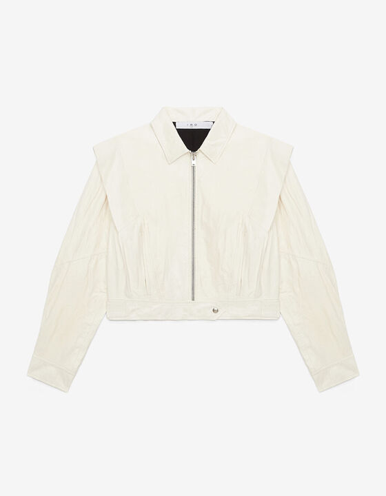 STRUCTURED LEATHER JACKET