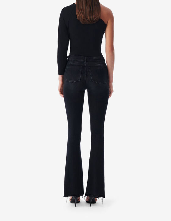 FLARED HIGH-RISE JEANS