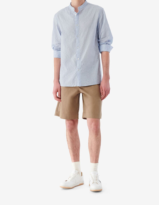 STRAIGHT-FIT BERMUDA SHORTS