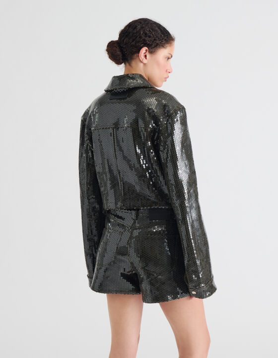SHORT SEQUIN JACKET