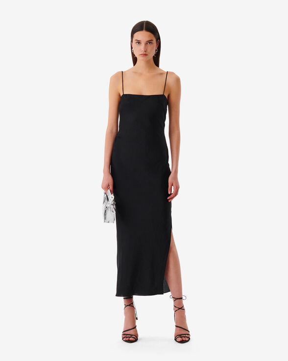 LUZA LONG SATINY DRESS